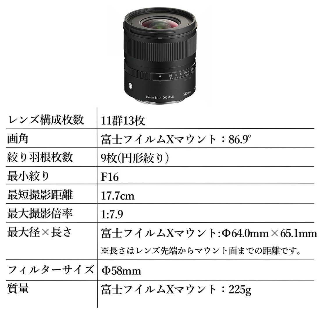 【レア】SIGMA レンズパンフレット SIGMA 15mm F1.4 DC | Contemporary【富士フイルムXマウント】カメラ