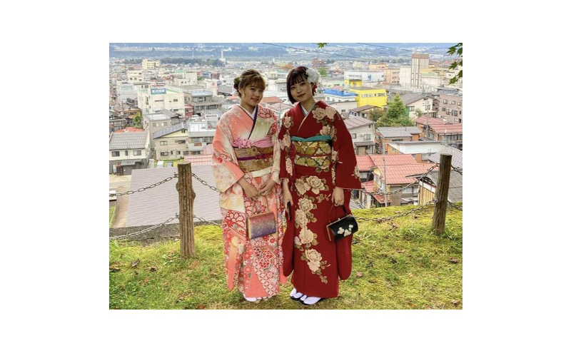 新潟県伝統工芸品「十日町友禅」型友禅振袖レンタル 着物 ファッション