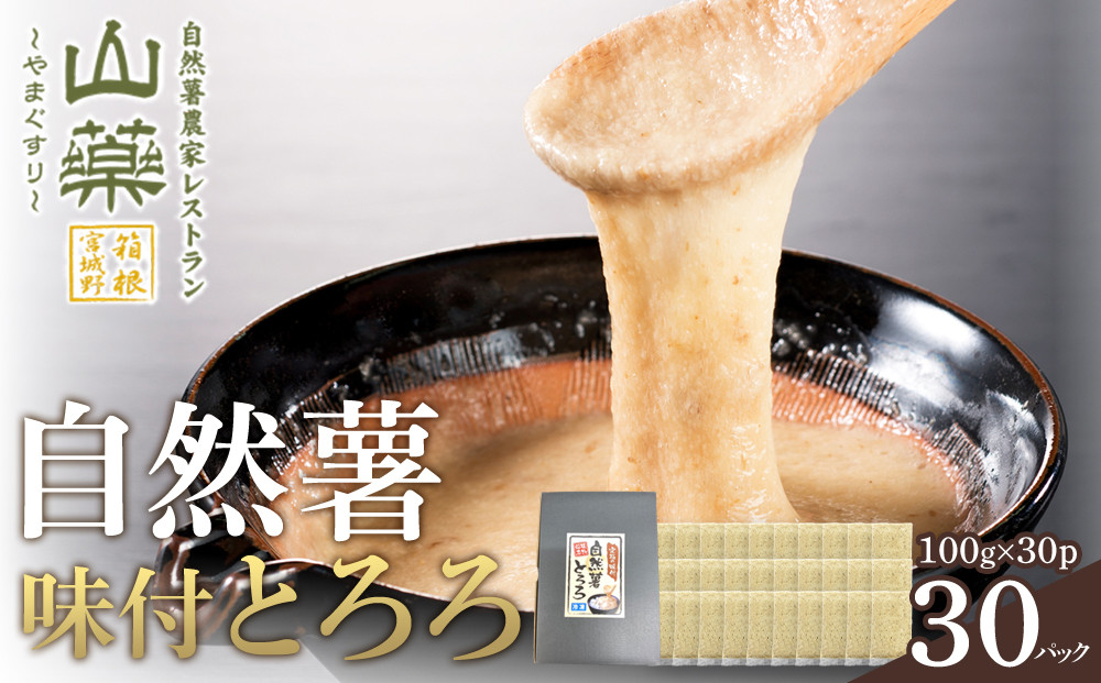 解凍するだけ！毎日の新しい健康習慣に！自然薯味付とろろ100g30p