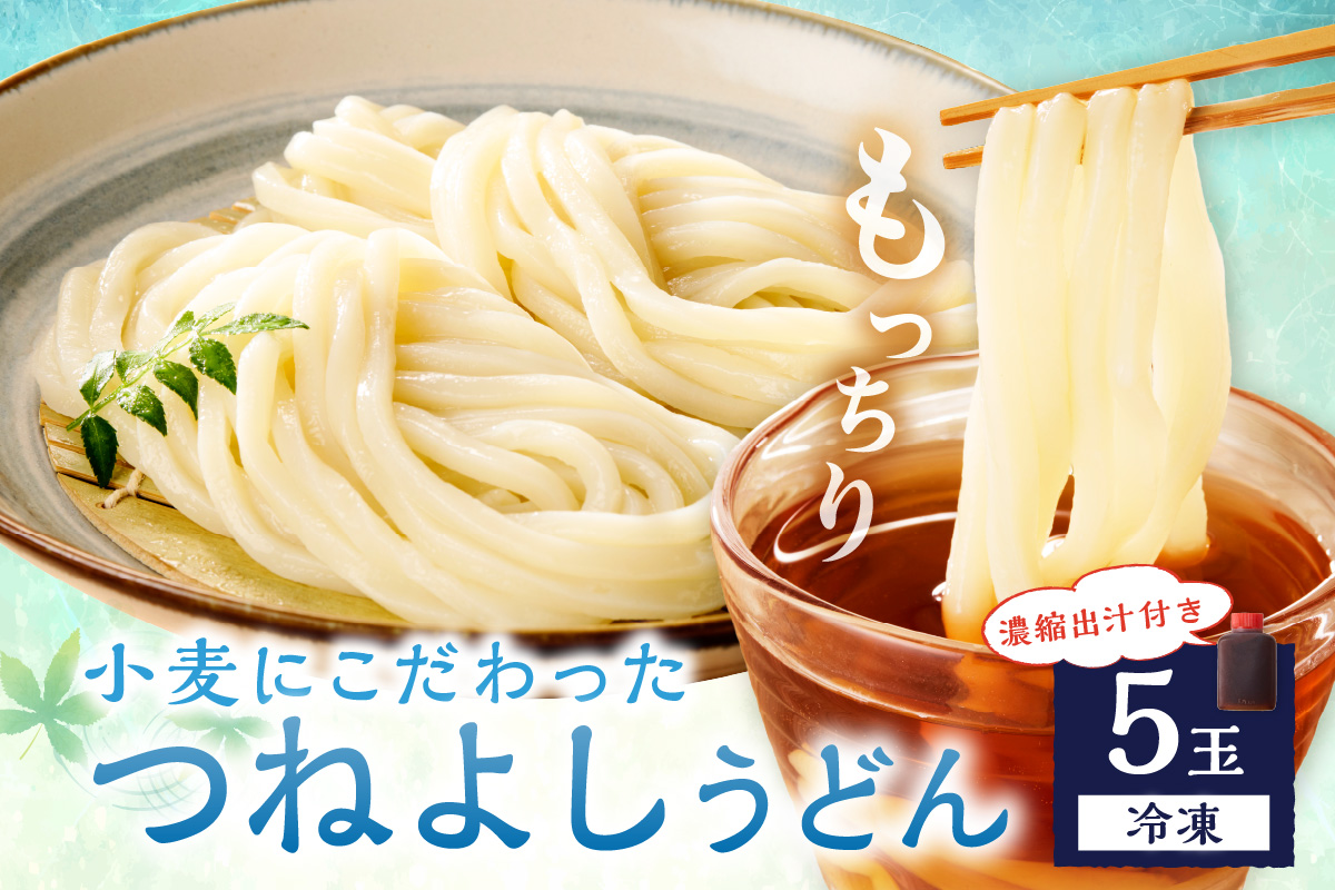 時短調理！モチモチうどん／京丹後つねよしの冷凍うどん 5玉入り（5