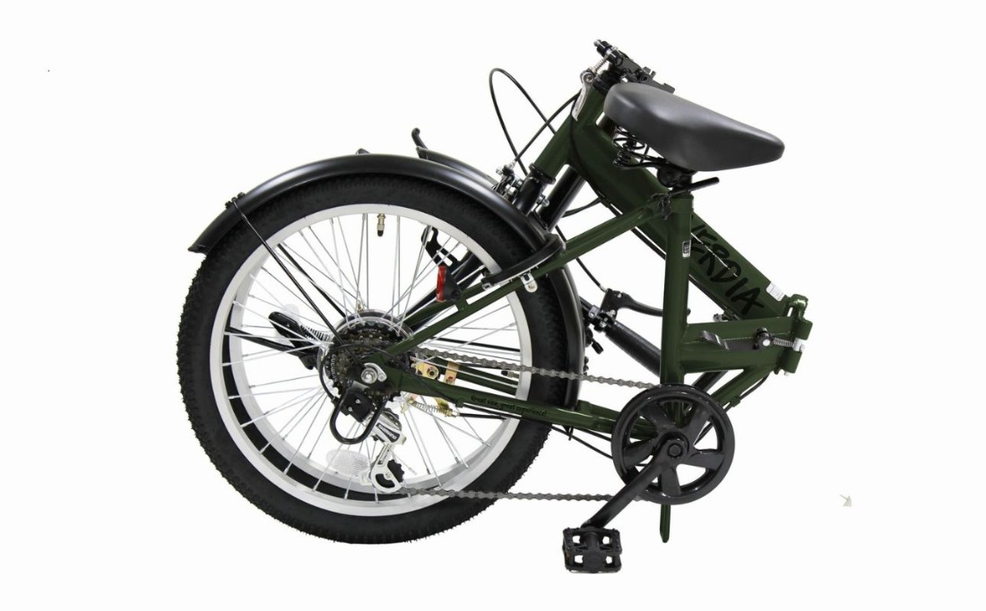 VERDIA 20インチ 折りたたみ自転車 Green 送料無料 全国配送離島含