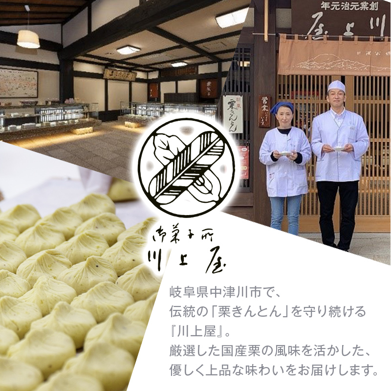 御菓子所 川上屋 栗菓子 嬉しの栗10個入 F4N-1896（岐阜県中津川市