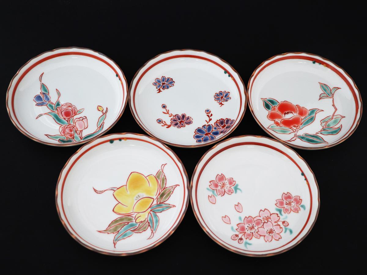 【CERAMIKA】花柄　円形皿　4枚セット 楽天市場】プレート 14cm ノルディックフラワー 磁器 美濃焼 日本製