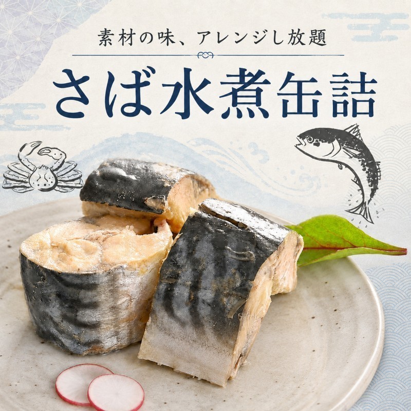 サバ缶 若狭の鯖缶 6缶 セット 水煮 鯖缶 さば サバ 鯖 缶 缶詰 魚
