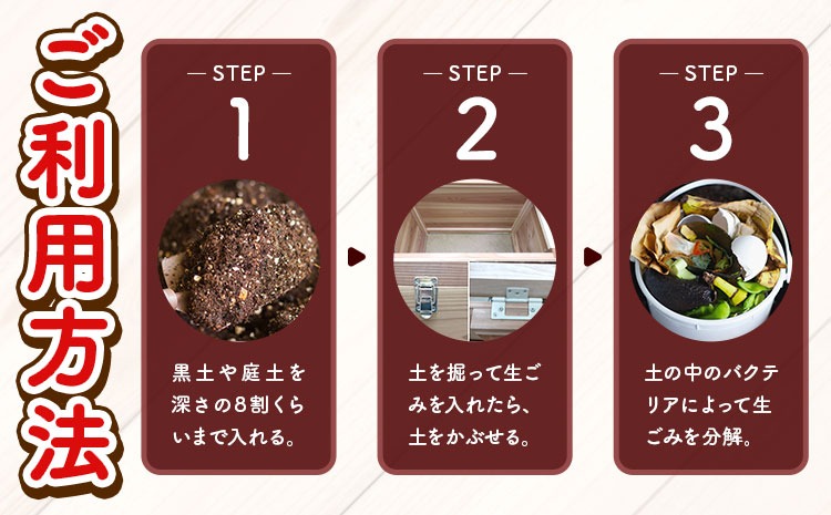 建具屋さんが作った生ごみ処理機『お庭deキエーロ』 【配送不可地域