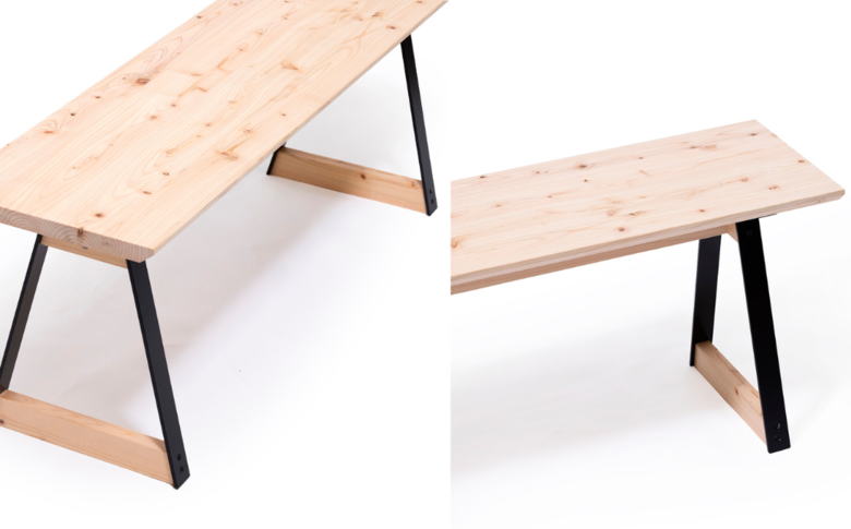 ベンチ 無垢材 ひのき kinari Bench(キナリ ベンチ) 【幅120cm×奥行
