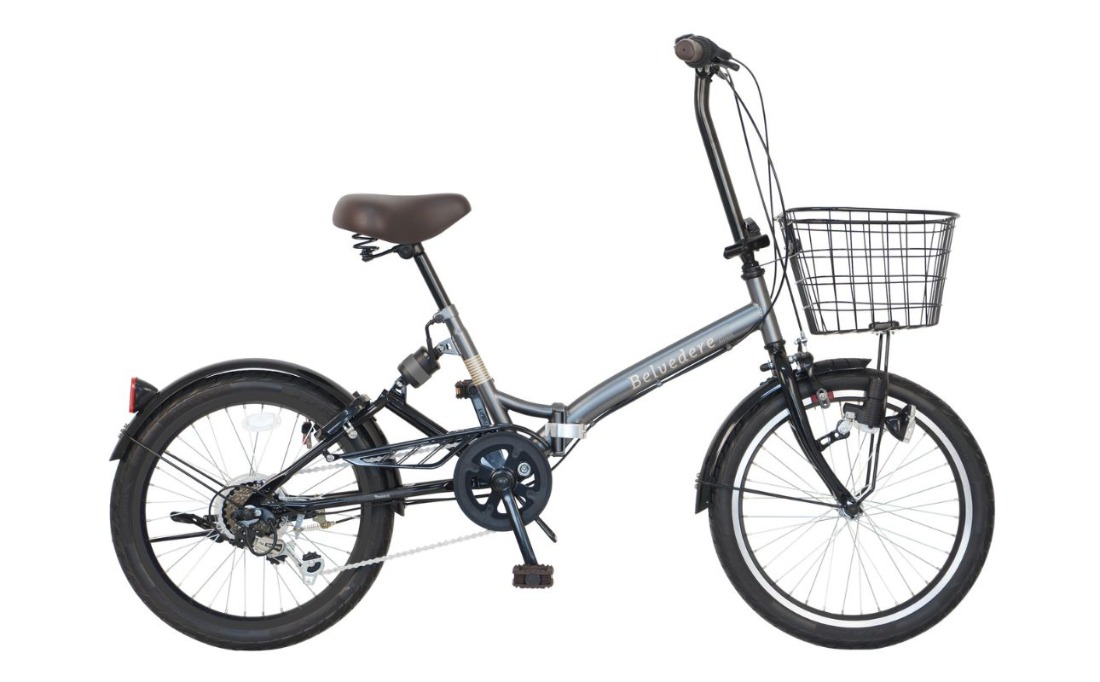 ノーパンク 折りたたみ自転車 Belvedere 20インチ Chacoal 送料無料