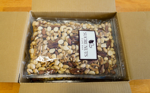 厳選 7種 無塩ミックスナッツ 2kg（500g×4袋）油不使用 アーモンド