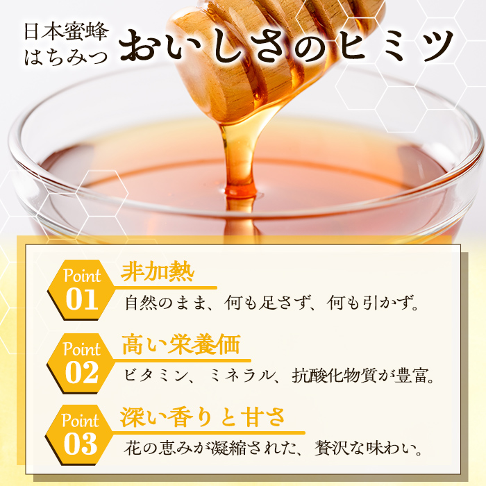 数量限定！日本蜜蜂 はちみつ(300g) 国産 蜂蜜 ハチミツ 日本ミツバチ