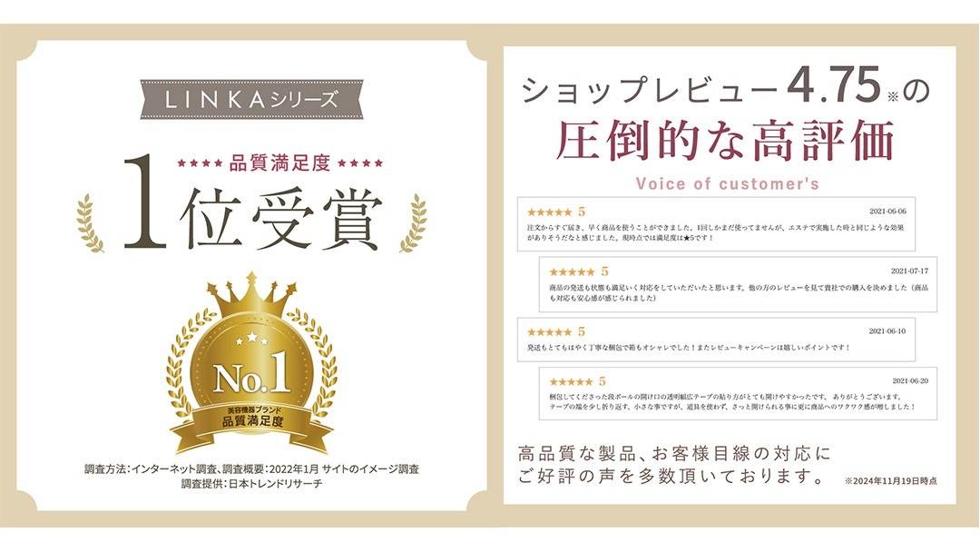 LINKA キャビニスト ウォータープルーフ ハンディキャビテーション