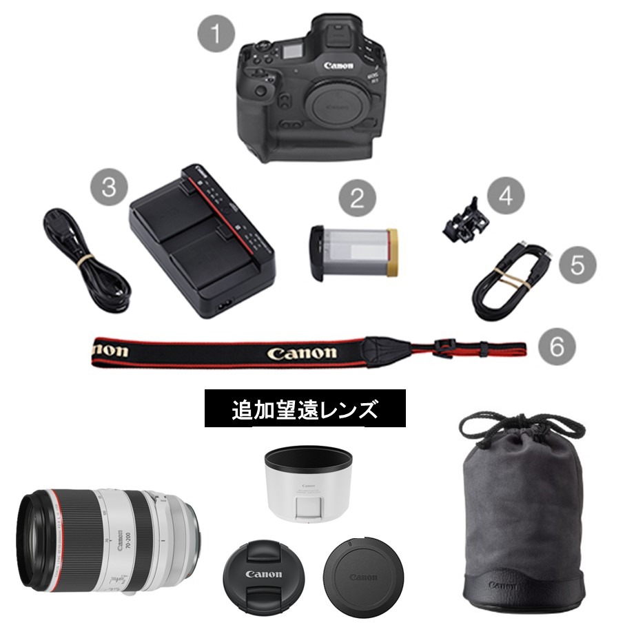 追加レンズセット】 キヤノン ミラーレス カメラ EOS R1 ボディー 望遠