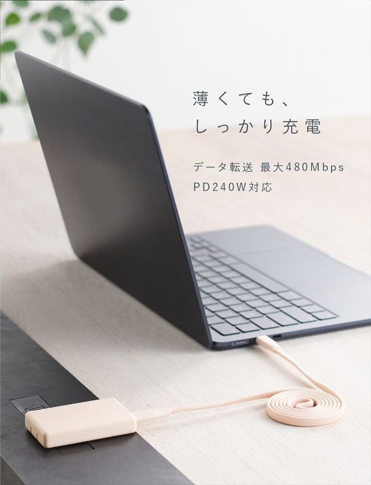 CIO ケーブル Mate Flat Spiral Cable CtoC Type-Cケーブル 充電