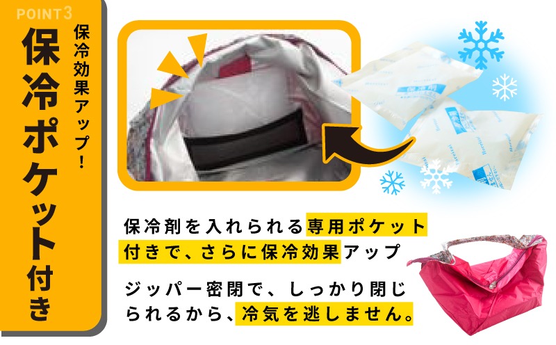 099H4368 ALOHAS ORIBA Cooler 保冷バッグ 大きめサイズ Pink【日用品