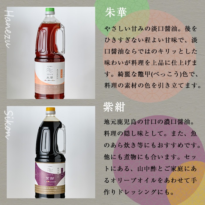 しょうゆ好き様　確認用 0204909a】家庭の味を守る普段使いにおすすめの醤油(5種・計9L