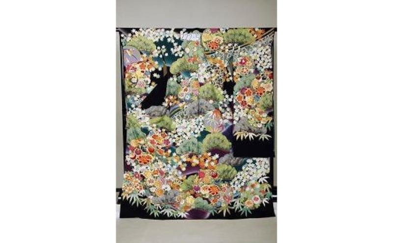 新潟県伝統工芸品「十日町友禅」最高級手描友禅振袖 着物 ファッション