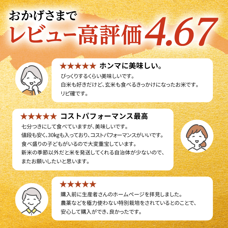 令和7年産 まっしぐら 玄米 30kg [H.GREENWORK] 青森県 鯵ヶ沢産 / お