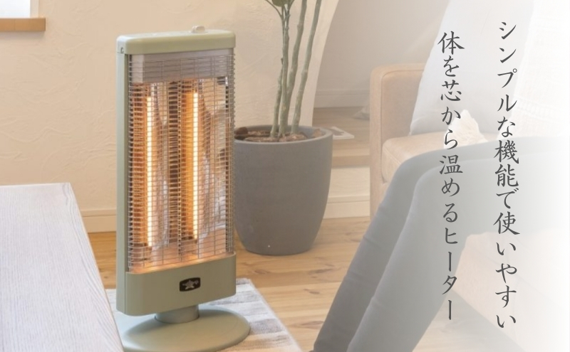 アラジン 電気ストーブ 遠赤グラファイトヒーター 2灯 白 ホワイト AEH