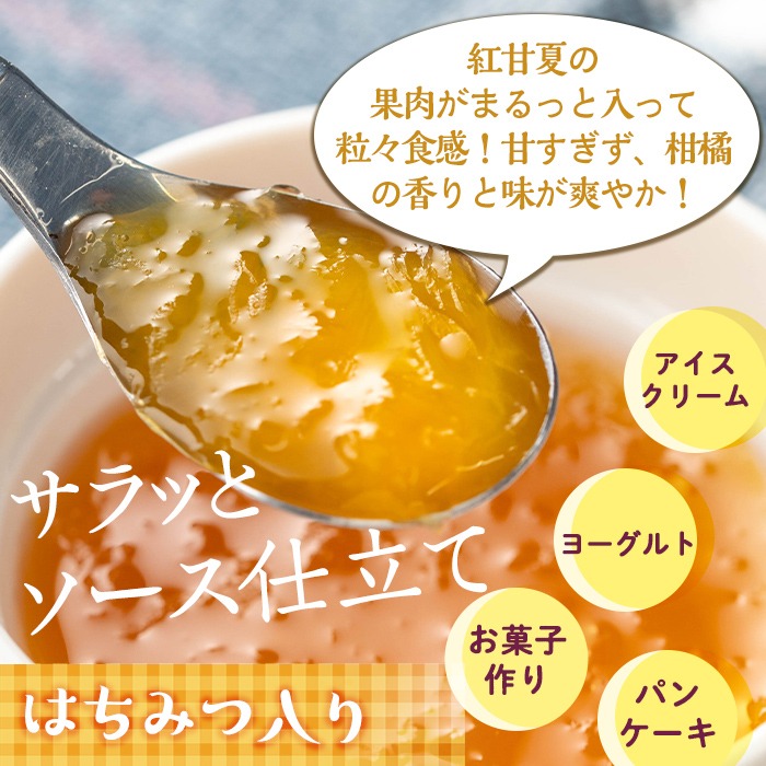 isa631 手作りはちみつ入り紅甘夏ジャム(計9個・各140g) 加工食品 果物