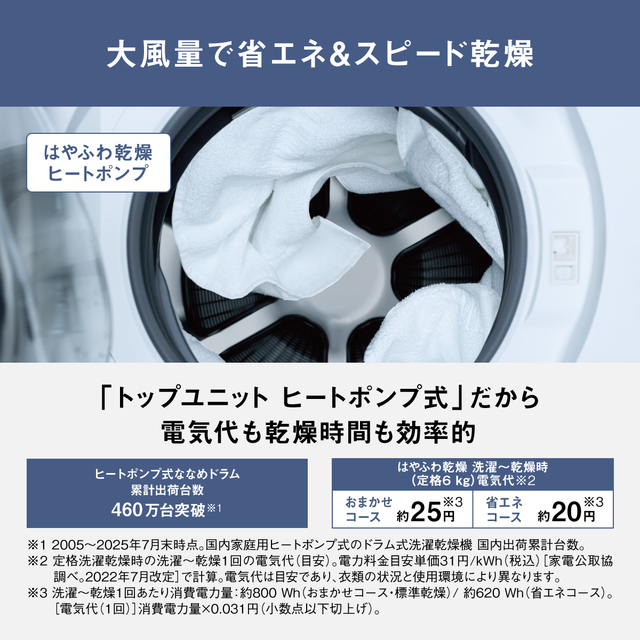 パナソニック 洗濯機 ななめドラム洗濯乾燥機 LXシリーズ 洗濯/乾燥