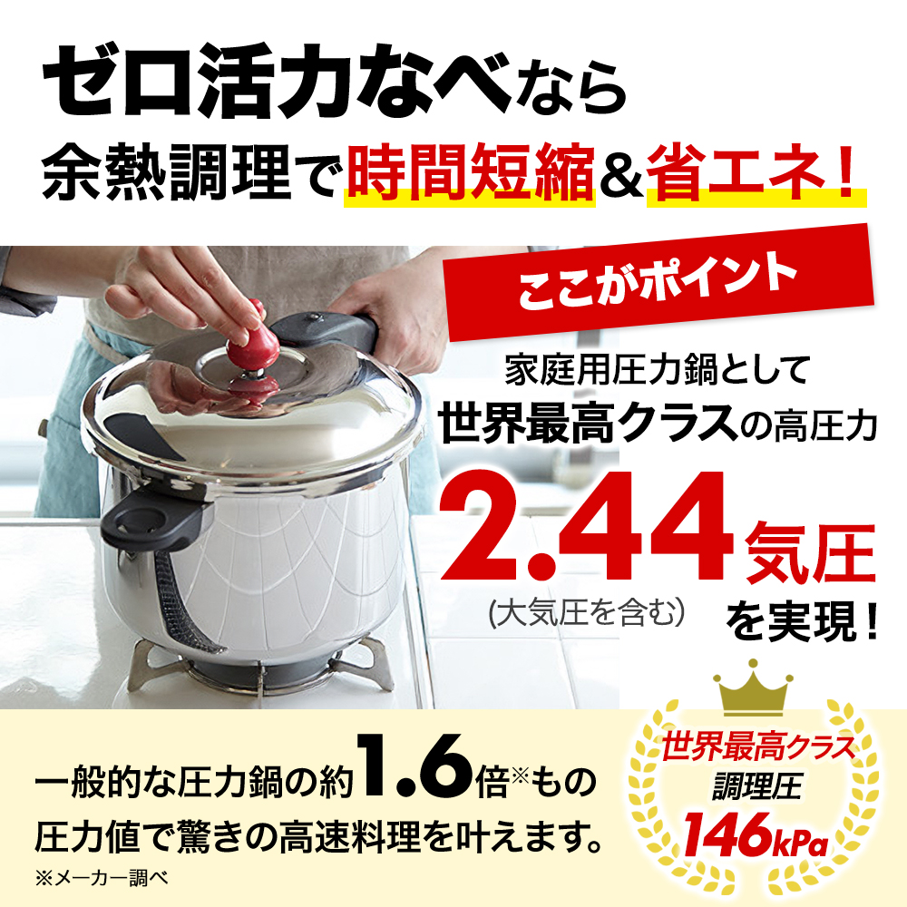 フライパン 深型 22cm 圧力鍋 S 2.5L ステンレススチーマー セット