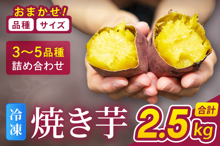冷凍焼き芋 『Sea Sweet』 2.5kg 品種おまかせ詰め合わせ 3～5種類
