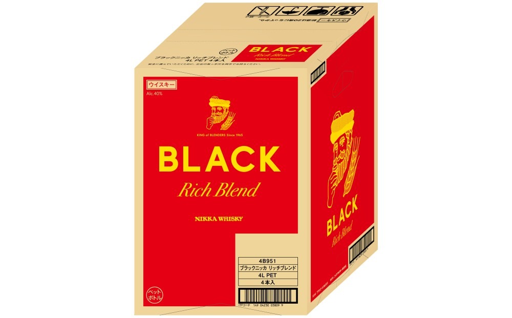 ニッカ ブラックニッカ ﾘｯﾁﾌﾞﾚﾝﾄﾞ 4000ml 4本（栃木県さくら市