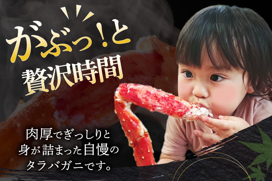 本 タラバガニ 脚 ボイル済 約1kg 極太5Lサイズ [カネダイ 宮城県