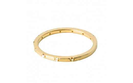 K18YG ダイヤモンドリング 0.05CT R3969DI-Y 188-074（山梨県笛吹市