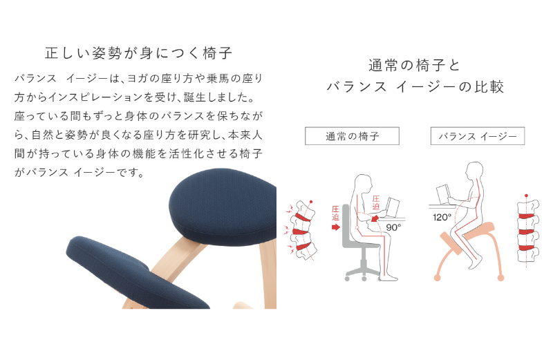 椅子 バランスイージー カバー付き 選べる フレーム カラー 姿勢矯正