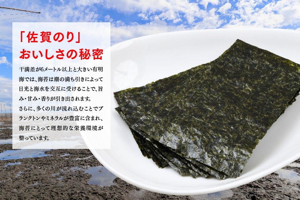 佐賀海苔 有明海産】おかずのり(8切6枚×4袋×8個)【佐賀県産 海苔 国産