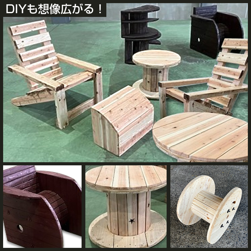 169-56-001 新規木製ドラム（大）【 茨城県 日立市 】（茨城県日立市