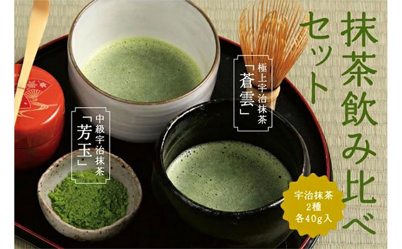 抹茶飲み比べセット（宇治抹茶2種詰め合わせ）〈抹茶 茶 飲み比べ