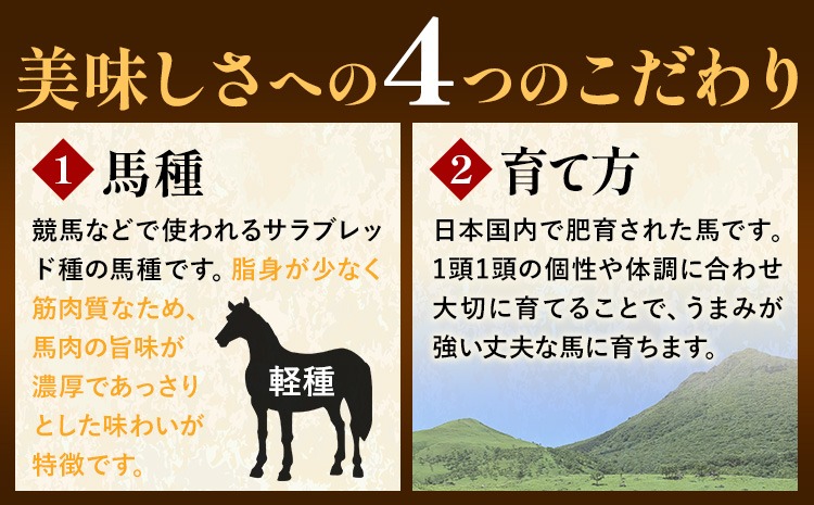 馬肉 カット済み 国産 馬刺し 約 120g 40g × 3個 道の駅竜北《60