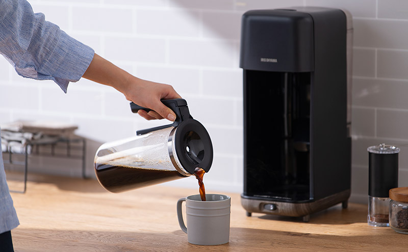コーヒーメーカー CMS-0800-B ブラック アイリスオーヤマ ドリップ式
