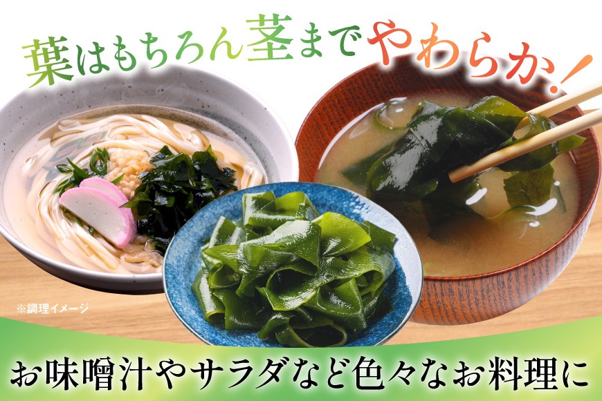 漁師さんからのおすそわけ】新芽わかめ 300g(約100g×3袋) [かわむら家