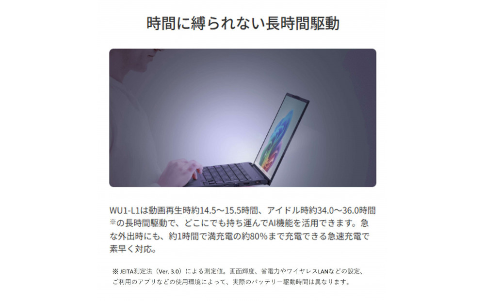 2026年モデル】ノートパソコン FMV WU1-L1 Windows11 Intel Core Ultra