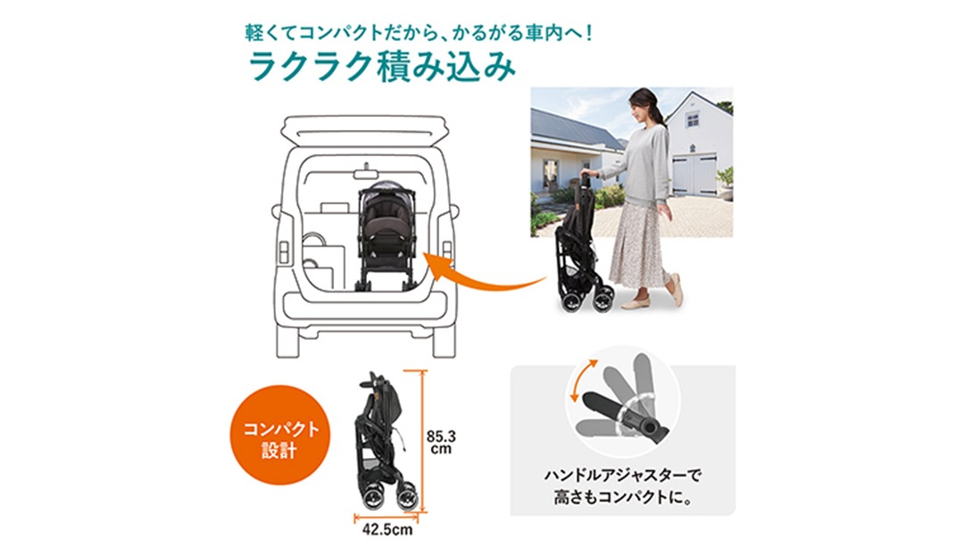 コンビ 】 ベビーカー スゴカルα compact EGAW （NB） ノーブル 