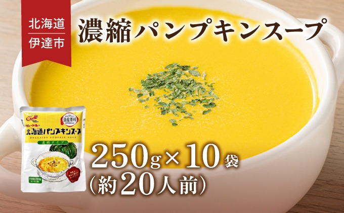北海道 パンプキンスープ 250g 10袋 2人前 ? 3人前 濃縮 かぼちゃ