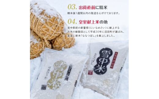 令和8年産【定期便6ヶ月】ななつぼし 精米 20kg（5kg×4袋） 【3月発送