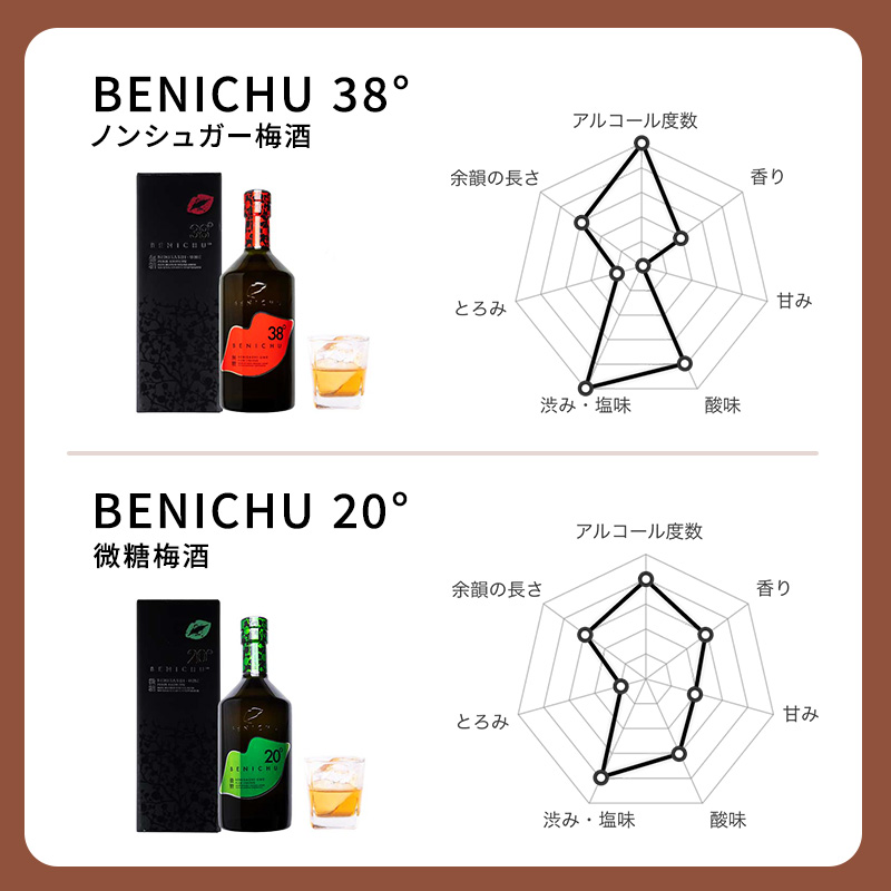 未開栓品　人気のワイン・梅酒・焼酎　　3種7本飲み比べ！ ふるさと納税】甘くない梅酒 BENICHU 選べる度数 容量 20° 38° 300ml