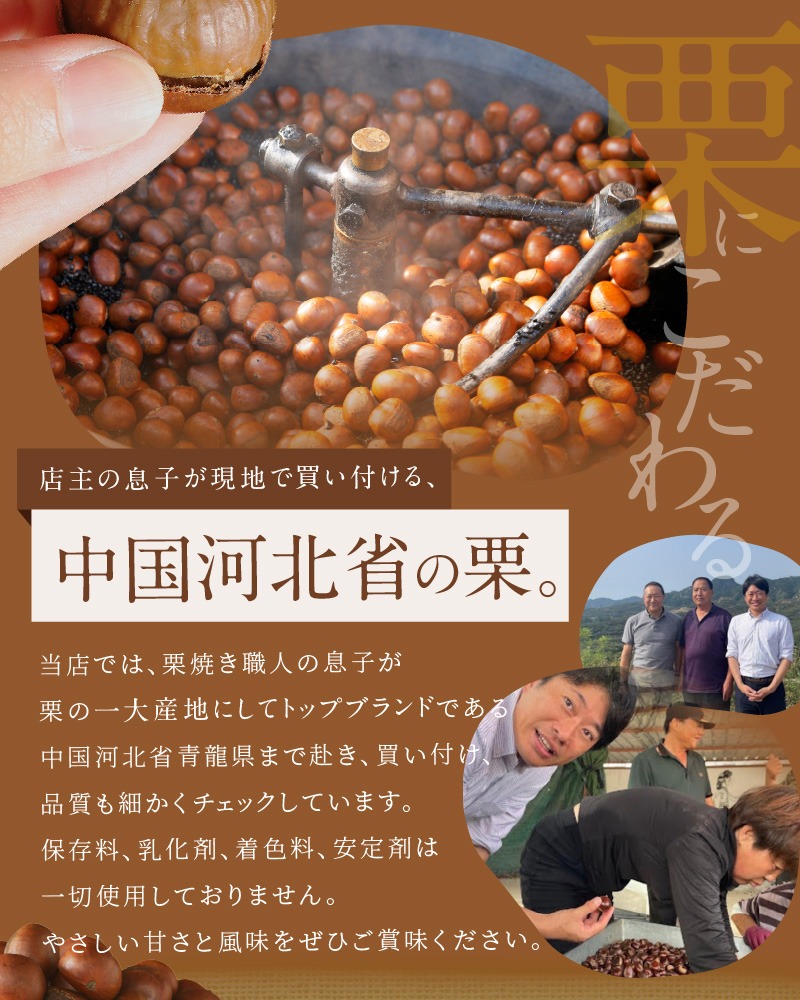 冷凍】天津甘栗1.6kg＆大粒の焼き栗セット H045-055（愛知県碧南