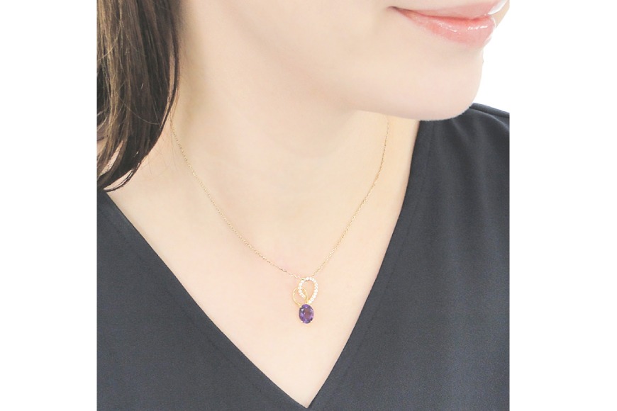 w*e様 4℃ ダイヤモンド　アメジスト　ネックレス 楽天市場】工藤嘉子 K18WG ホワイトゴールド ネックレス