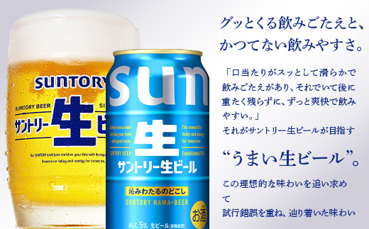 FK7-0286_ サントリー 生ビール トリプル生 350ml×2ケース(48缶) 熊本