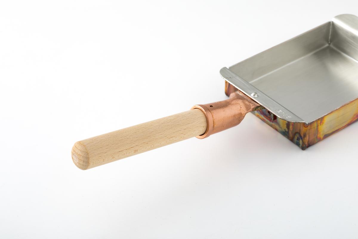有次　卵焼き器 　銅製　■訳あり■ 卵焼き器 銅製 中村銅器製作所 玉子焼鍋 18×18cm 18角 卵焼き