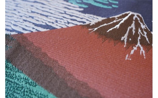 富士の刺繍絵2 葛飾北斎の凱風快晴(赤富士) インテリア 絵画 ギフト