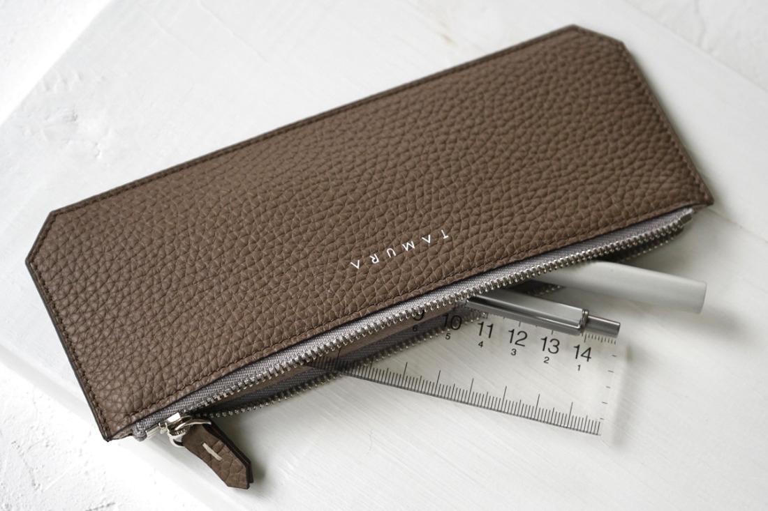 本革 薄型ペンケース エトープ｜革 レザー ステーショナリー 文房具
