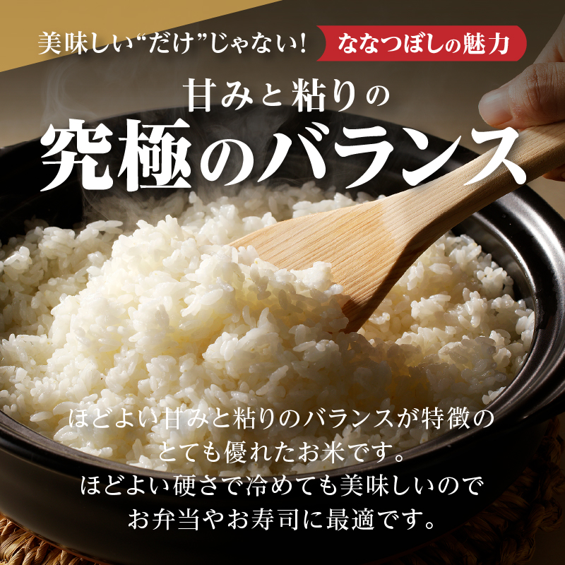 R9年産先行予約》特A 北海道滝川産 ななつぼし無洗米 5kg 6ヵ月定期便
