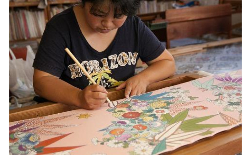 新潟県伝統工芸品「十日町友禅」最高級手描友禅振袖 着物 ファッション