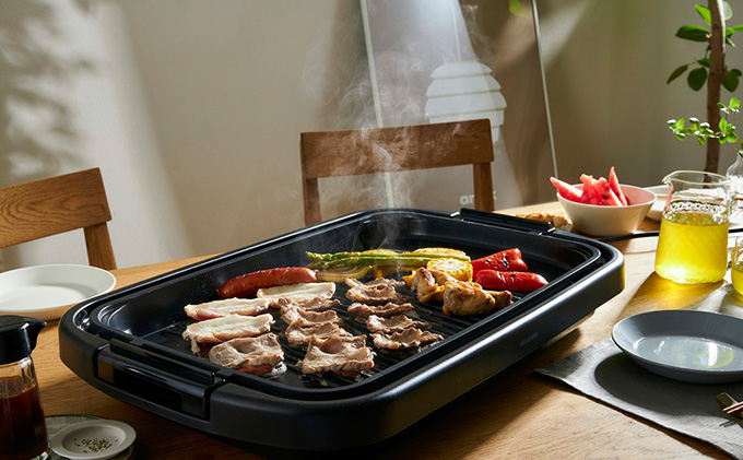 ホットプレート 大型 2枚 ワイド プレート アイリスオーヤマ キッチン