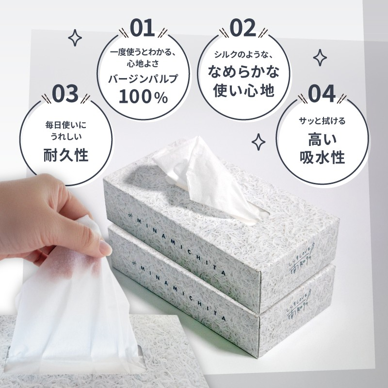 ティッシュペーパーと私 南知多町PR ティッシュ (しらすバージョン) 60個 ティッシュペーパー